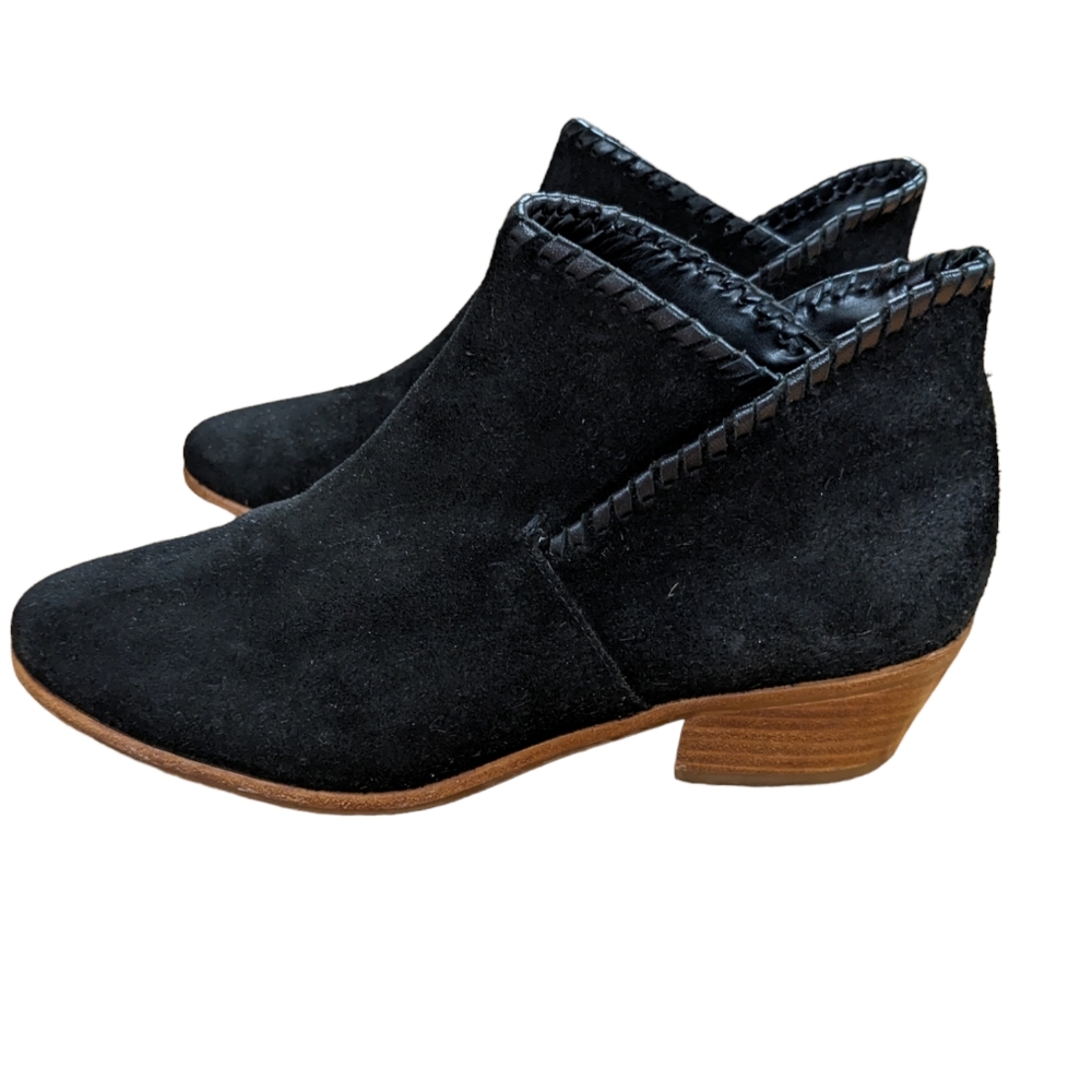 Jack Rogers Sadie Black Suede Booties Size 8 - Picture 13 of 14